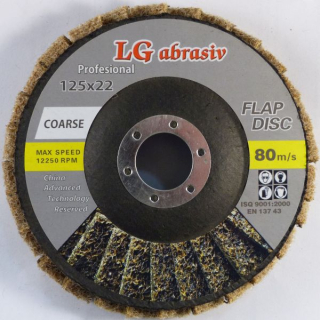 Leštící kotouč lamelový Coarse hnědý 125mm zrnitost 115